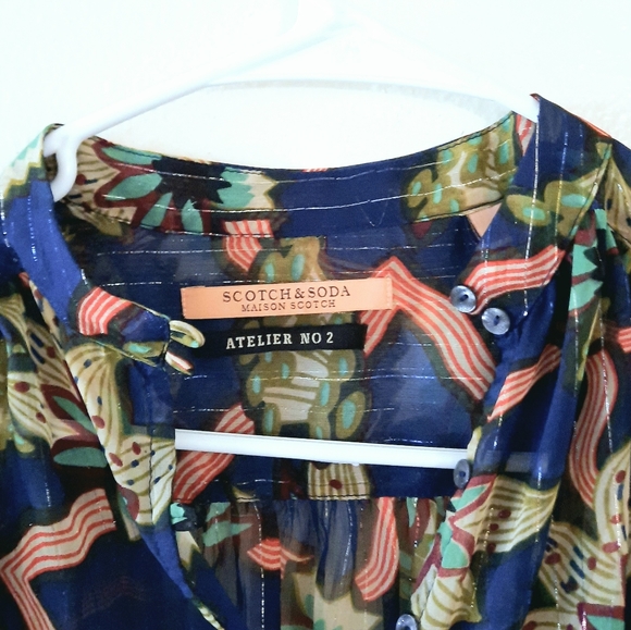 Scotch & Soda Floral Button Down Top - Picture 6 of 6